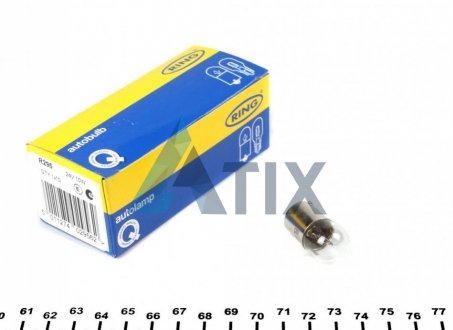 Автолампа R10W BA15s 10 W прозрачная Ring R295