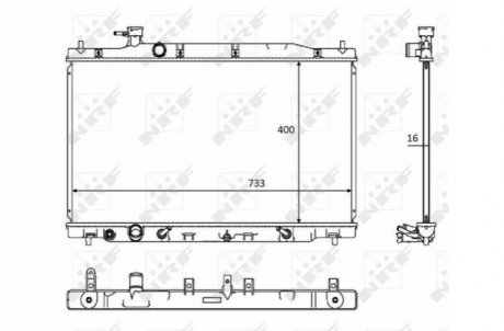 Радіатор NRF 58469