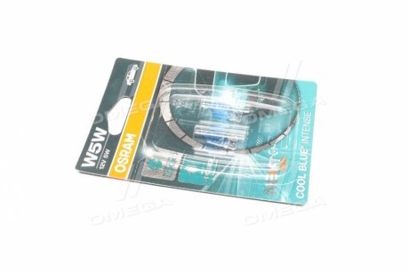 Лампа допоміжн. освітлення W5W 12V 5W W2.1x9.5d COOL BLUE Intense (2 шт) blister OSRAM 2825CBN-02B