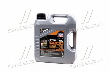 Олива моторна TOP TEC 4200 5W-30 API SM/CF ACEA A3-04/B4-04/C3-04 (Каністра 4л) LIQUI MOLY 3715