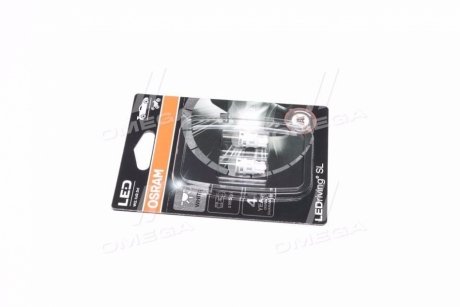 Світлодіодна лампа LED W5W 12V 1W W2.1X9.5D LEDriving SL (blister 2шт) (вир-во) OSRAM 2825DWP02B