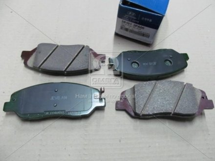 Комплект тормозных колодок, дисковый тормоз Hyundai/Kia/Mobis 581012PA00 (фото 1)