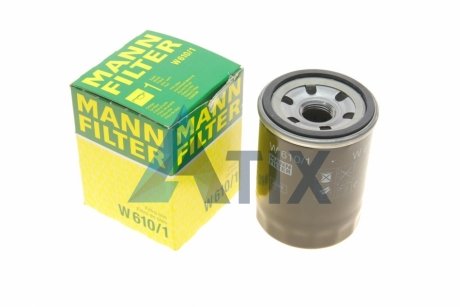 Фільтр масляний двигуна SUZUKI G VITARA 1.6-2.4 98-, SX4 1.5-1.6 06- (вир-во) MANN W610/1