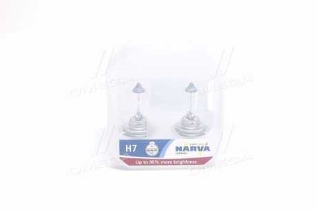 Лампа розжарювання SET H7 12V 55W PX26d RANGE POWER +90 (к-т 2шт) NARVA 48047S2