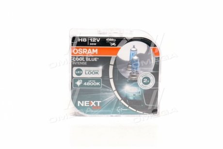 Лампа фарна H8 35W 12V PGJ19-1 COOL BLUE INTENSE Next Gen компл. (вир-во) OSRAM 64212CBN-HCB