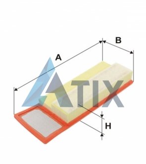 Фільтр повітряний FIAT 500, DOBLO, PANDA II, III 1.3D 10- (WIX-FILTERS) WIX FILTERS WA9666