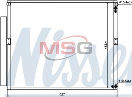 Радіатор кондиціонера LEXUS GX470/LAND CRUISER PRADO J120 4.0 NISSENS 94919