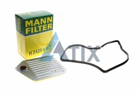 Фільтр масляний АКПП BMW (E34, E36, E38, E39) 90-04 з прокладкою (вир-во) MANN H2425XKIT
