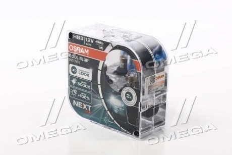 Лампа фарна HB3 60W 12V P20D COOL BLUE INTENSE Next Gen компл. (вир-во) OSRAM 9005CBN-HCB