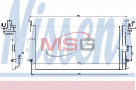 Конденсатор, кондиционер NISSENS 94775