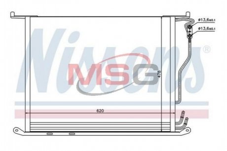 Конденсер MB CL W 215(99-)CL 500(+)[OE 220 500 00 54] NISSENS 94380