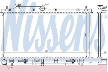 Теплообменник NISSENS 67720