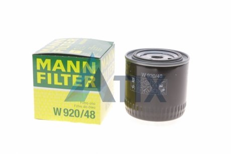 Фільтр масляний двигуна NISSAN PATHFINDER, NAVARA 2.5 dCi 05- (вир-во) MANN W920/48