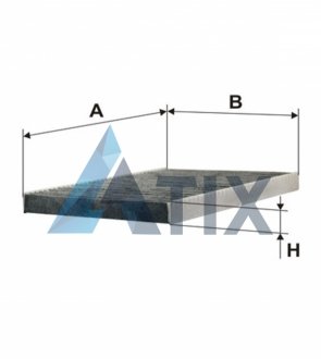 Фильтр салона (угольный) Audi A3, TT/Seat Arosa, Cordoba, Ibiza II WIX FILTERS WP6813 (фото 1)