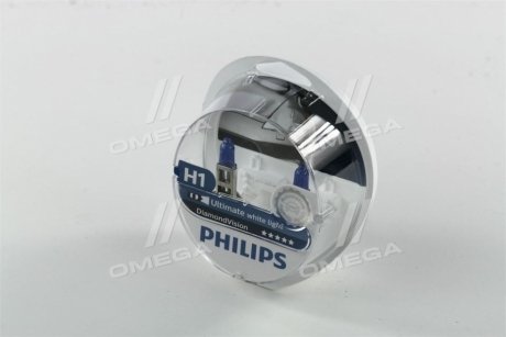 Лампа розжарювання H1 12V 55W P14,5s Diamond Vision 5000K PHILIPS 12258DVS2