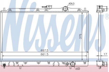 Теплообменник NISSENS 62830