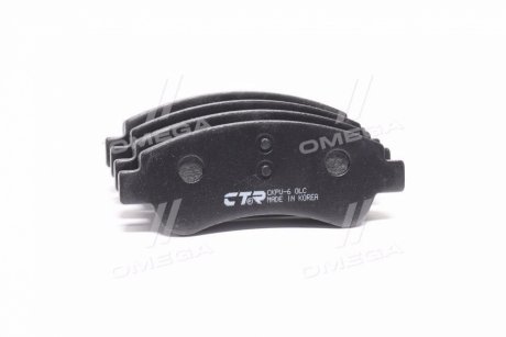 Колодки гальм CITROEN C3, C4, DS3 PEUGEOT 206, 207 передн. (вир-во) CTR CKPU-6