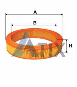 Фільтр повітряний AUDI, SKODA, VW /AR201 (вир-во -FILTERS UA) WIX FILTERS WA6383 (фото 1)
