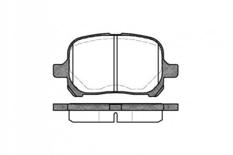 Колодка торм. диск. TOYOTA CAMRY (08/96-11/01) передн. REMSA 0621.00