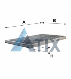 Фільтр салону AUDI A6 (вугільний) K1036A/ (WIX-FILTERS) WIX FILTERS WP6873