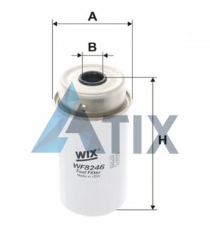 Фільтр паливний FORD TRANSIT 2.2-2.4 TDCI 06-14 (вир-во WIX-FILTERS) WIX FILTERS WF8246