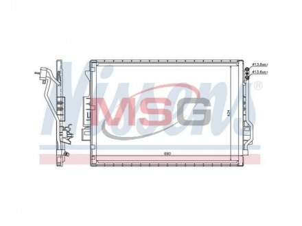 Конденсор кондиціонера MERCEDES S-CLASS W 221 (05-) NISSENS 940137