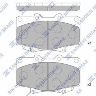 Колодка торм. TOYOTA LANDCRUISER 80 передн. (SANGSIN) Hi-Q (SANGSIN) SP1217