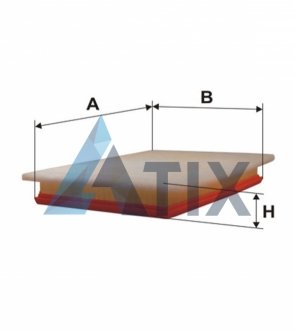 Фільтр повітряний OPEL ASTRA H /AP051/6 (вир-во WIX-FILTERS) WIX FILTERS WA9403