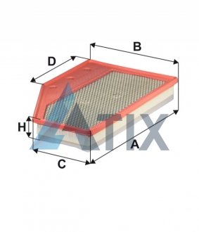 Фильтр воздушный OPEL INSIGNIA 1.6-2.0 D 17- (WIX-FILTERS) WIX FILTERS WA9872