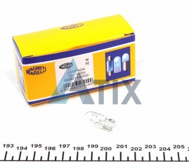 Автолампа W3W W2,1x9,5d 3 W прозрачная MAGNETI MARELLI 003821100000