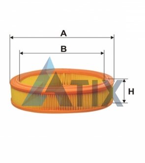 Фільтр повітряний FIAT PUNTO AR232/1/ (вир-во WIX-FILTERS) WIX FILTERS WA6586