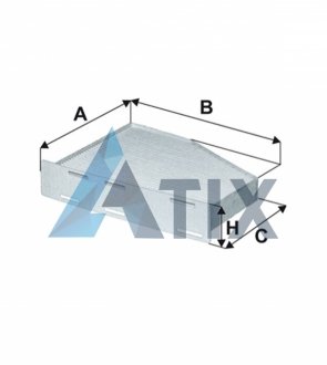 Фільтр салону AUDI, VW, SKODA /K1111 (вир-во -FILTERS) WIX FILTERS WP9146 (фото 1)