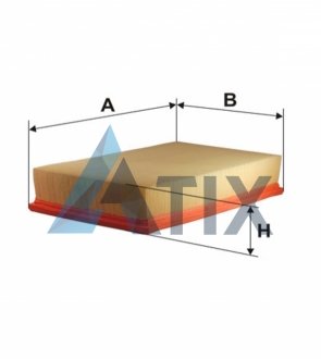 Фільтр повітряний AUDI, VW /AP005 (вир-во -FILTERS UA) WIX FILTERS WA6167 (фото 1)