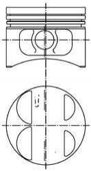 Поршнекомплект на 1 цилиндр volga газ-406 d92.0+1.0 ks KOLBENSCHMIDT 40075620