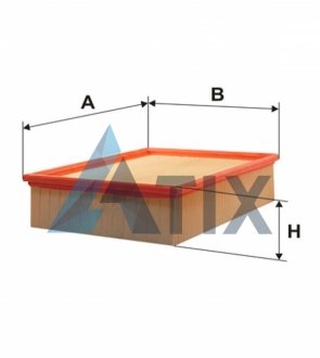 Фільтр повітряний AUDI A4 /AP179/2 (вир-во -FILTERS) WIX FILTERS WA6726 (фото 1)