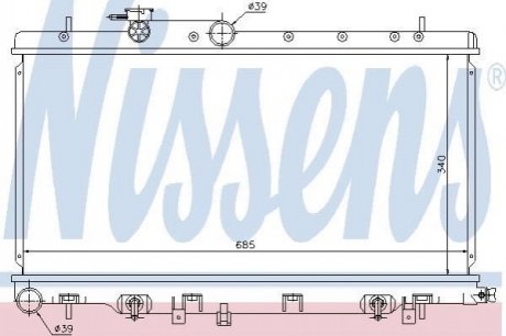 Теплообменник NISSENS 67711