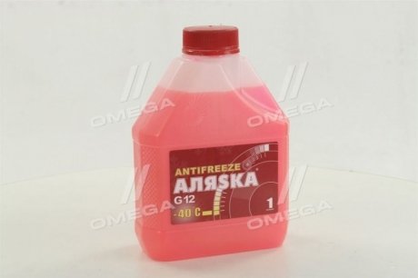 Антифриз Аляска ANTIFREEZE-40 (червоний) Каністра 1л/0,98кг АЛЯSКА 5524