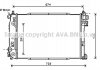 Радіатор охолодження CHEVROLET Epica (V250) AT (вир-во) AVA COOLING DW2135 (фото 2)