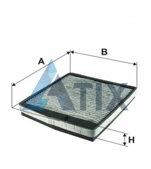 Фільтр салону /K1126A вугільний (вир-во WIX-FILTERS) WIX FILTERS WP9101