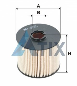 Фильтр топливный, 2.0HDI 09- WIX FILTERS WF8433
