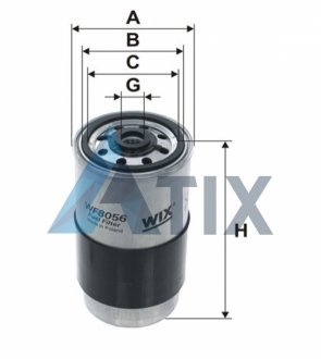 Фільтр палив. AUDI, VW /PP850 (вир-во WIX-FILTERS) WIX FILTERS WF8056