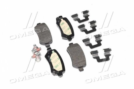 Колодки тормозные задние дисковые(тип TRW 95.4x42.7x15) Opel Astra A, G, H, J. Combo, Corsa, Zafir BREMBO P 59 038 (фото 1)