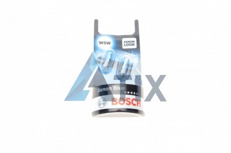 Автолампа Xenon Blue W5W W2,1x9,5d 5 W прозрачная BOSCH 1987301033