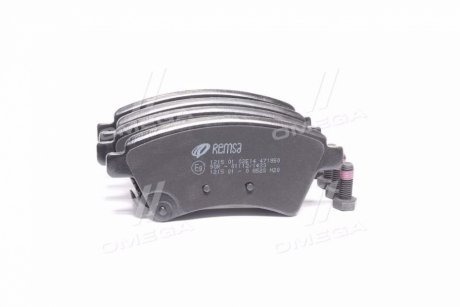 Комплект тормознх колодок, дисковой тормозной механизм REMSA 1215.01
