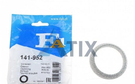 Уплотнительное кольцо, труба выхлопного газа Fischer Automotive One (FA1) 141-952