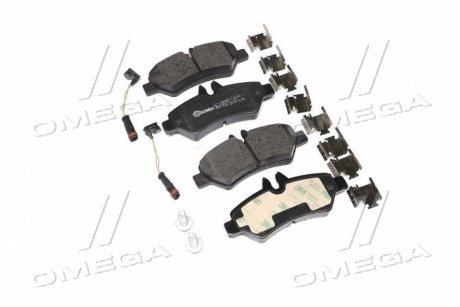 Колодки тормозные задние дисковые Mercedes Sprinter 906 209-524 06-/ VW Crafter 30-35/30-50 06- BREMBO P 50 084