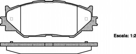 Колодка гальм. диск. LEXUS IS передн. REMSA 1201.00