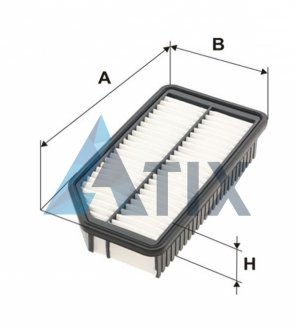 Фільтр повітряний HYUNDAI i20 (вир-во -FILTERS) WIX FILTERS WA9709 (фото 1)