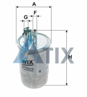 Фільтр палив. /PP838/3 (вир-во WIX-FILTERS) WIX FILTERS WF8252