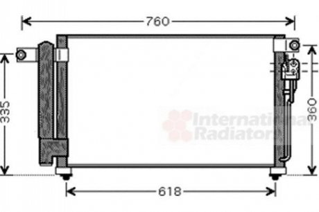 Радіатор кондиціонера KIA RIO Van Wezel 83005081